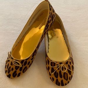 Leopard ballet flats